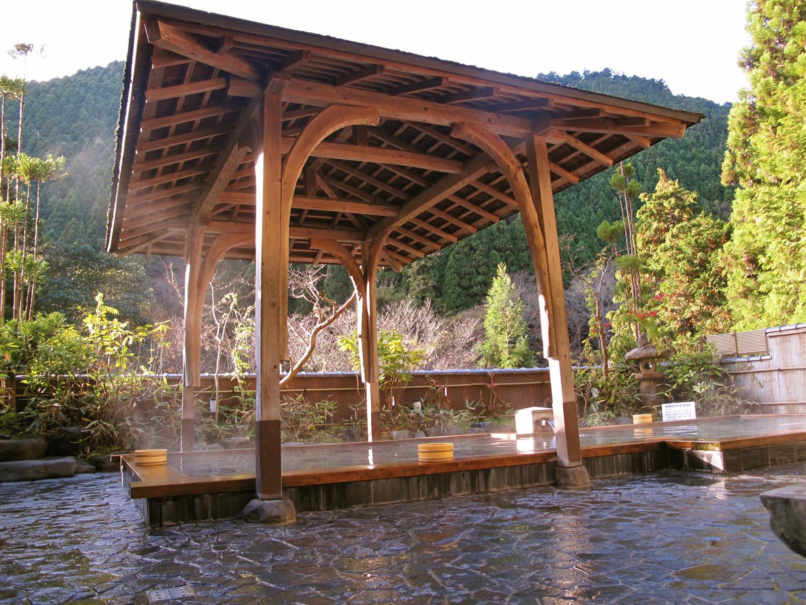 Kurama Onsen open-air bath