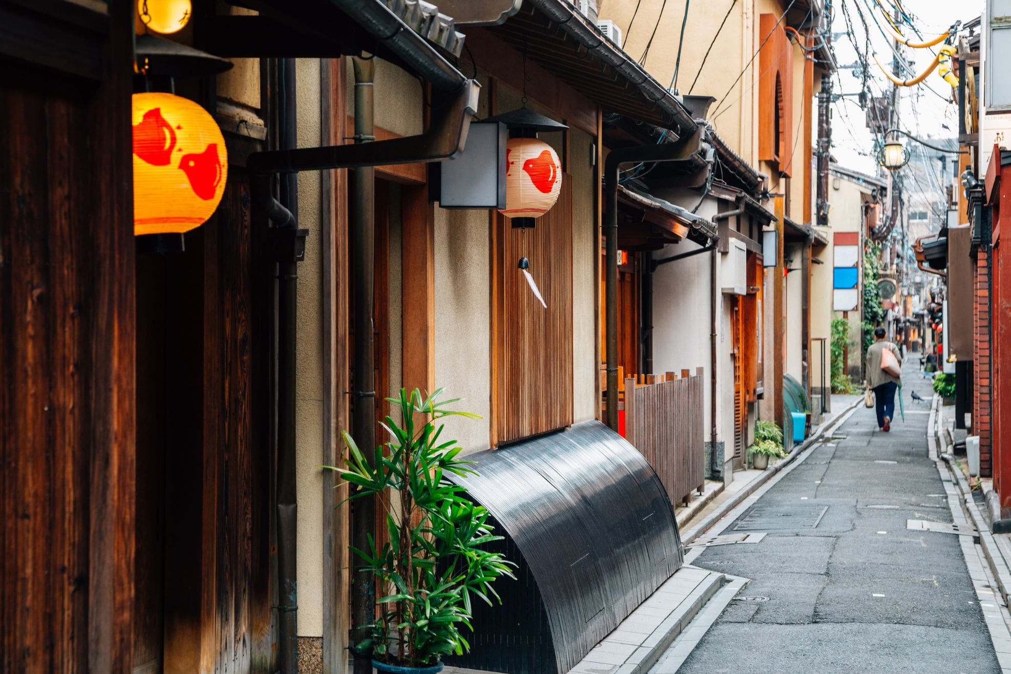 Pontocho Alley with Izakaya lamps