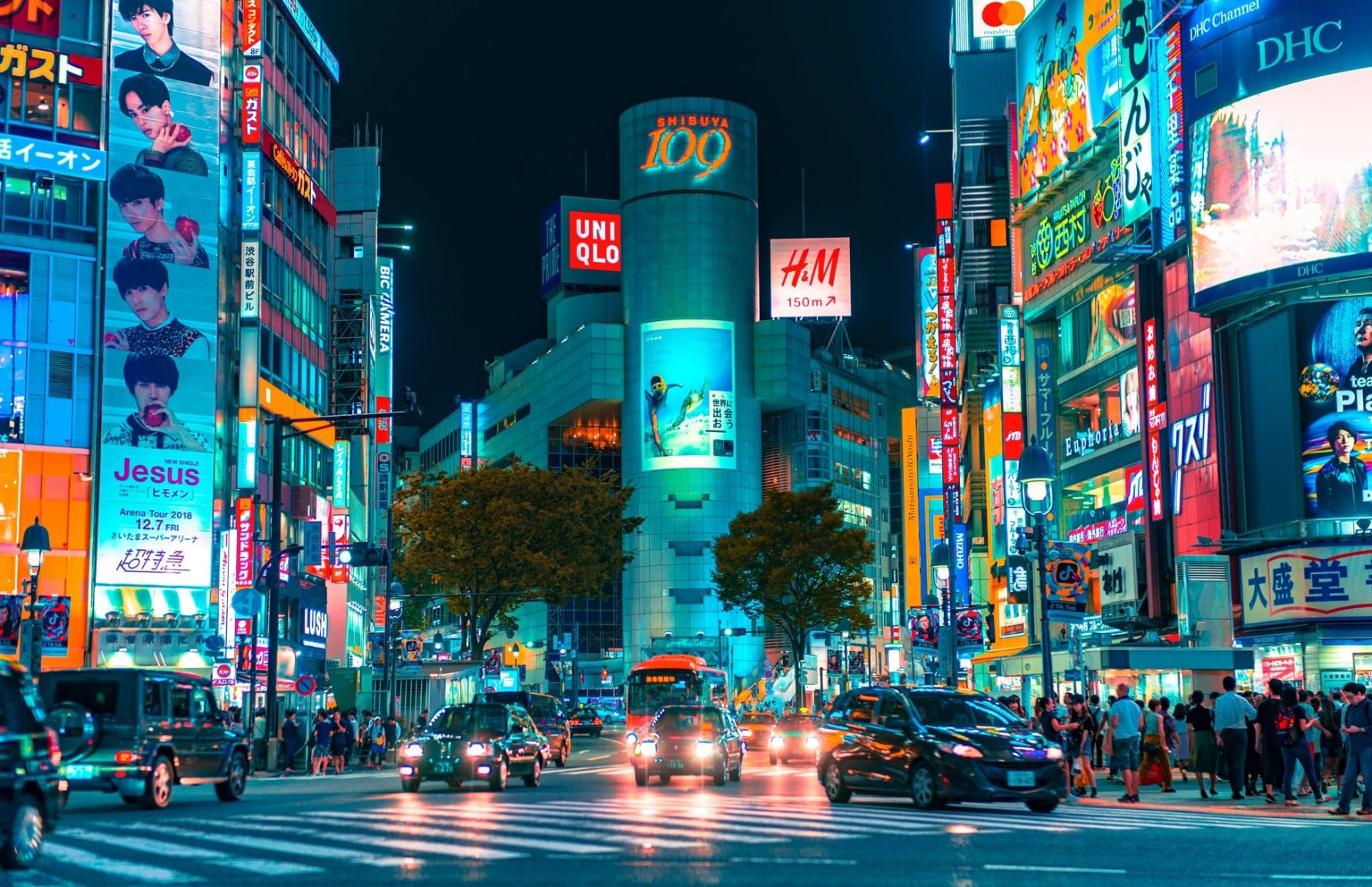 Shibuya night view