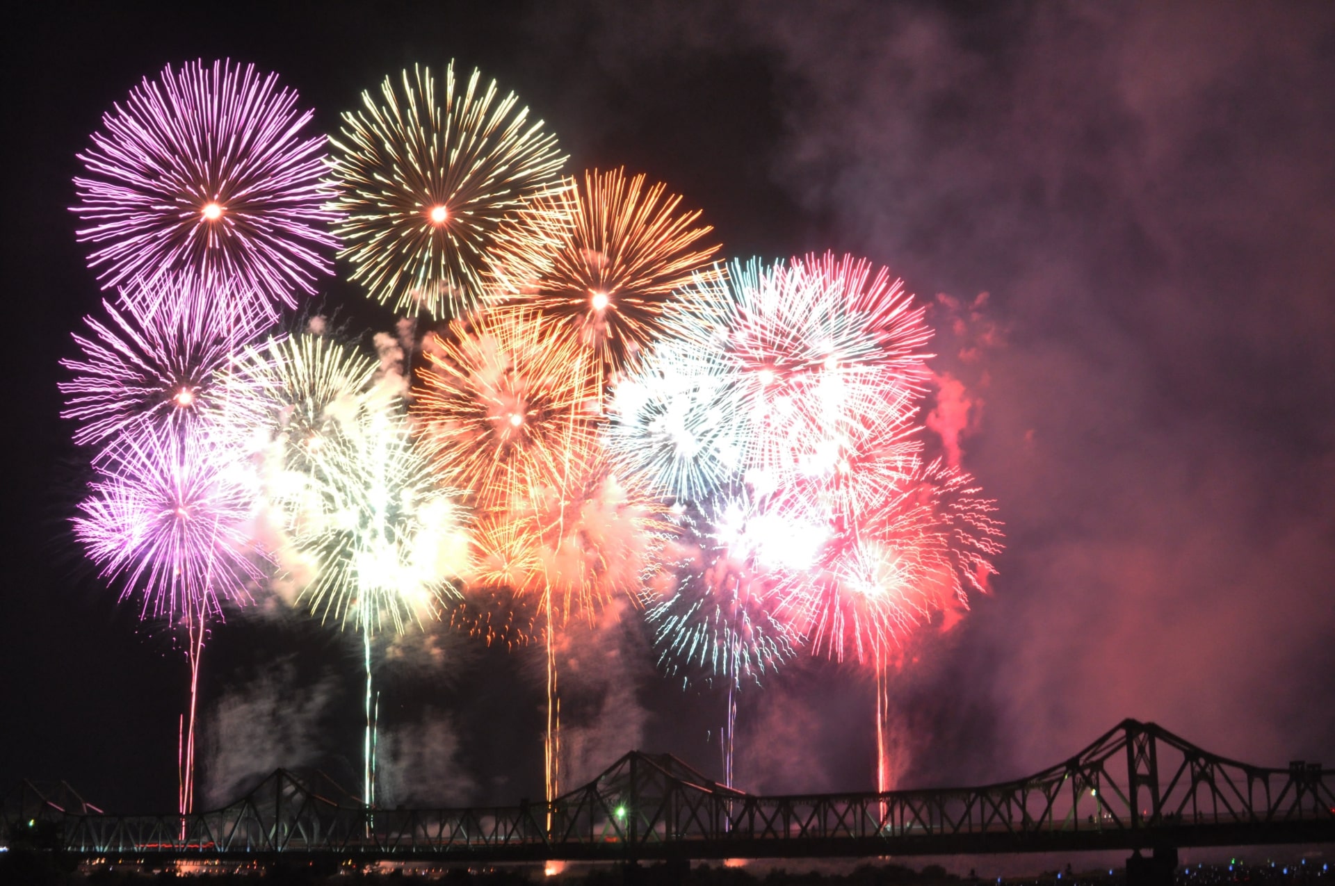 Fireworks in Summer in Japan