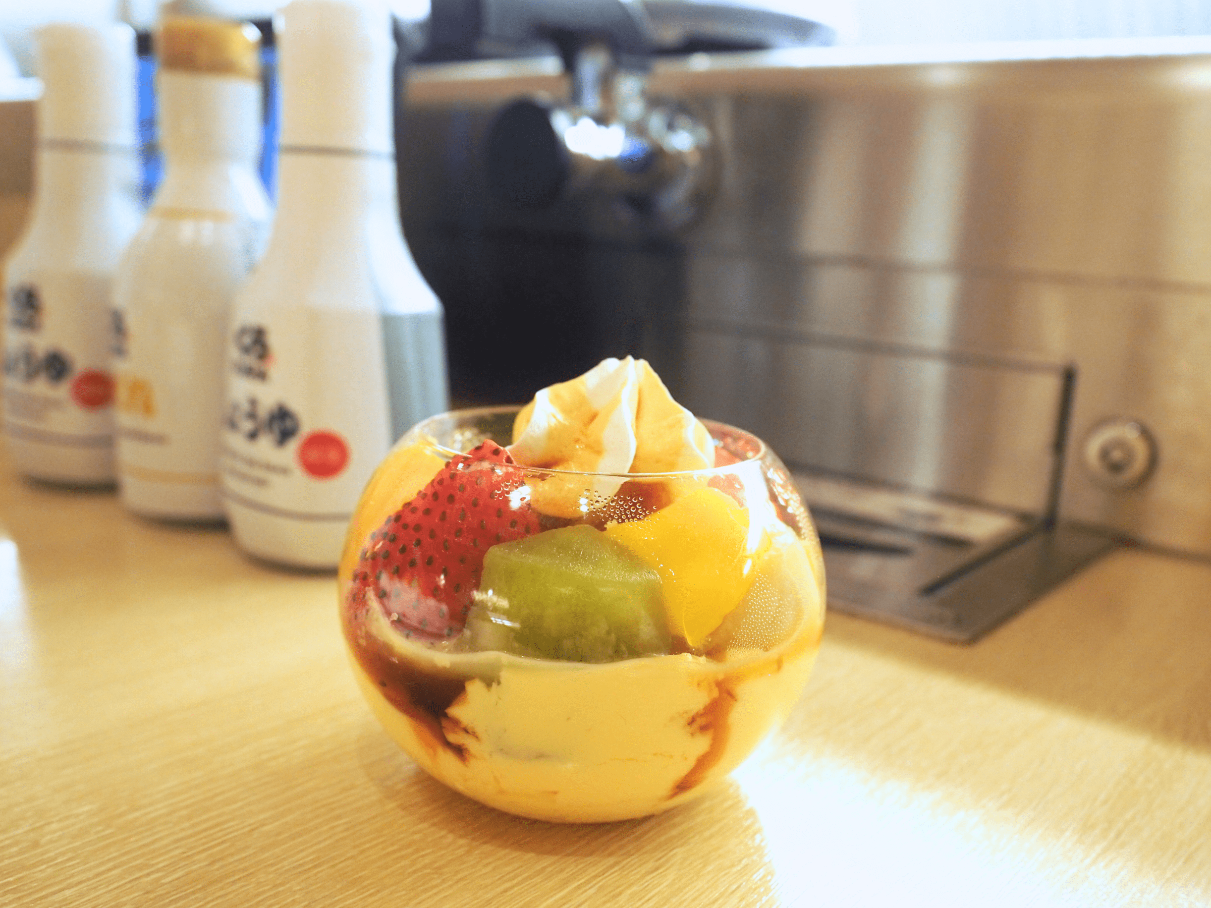 Kura Sushi Pudding a la Mode