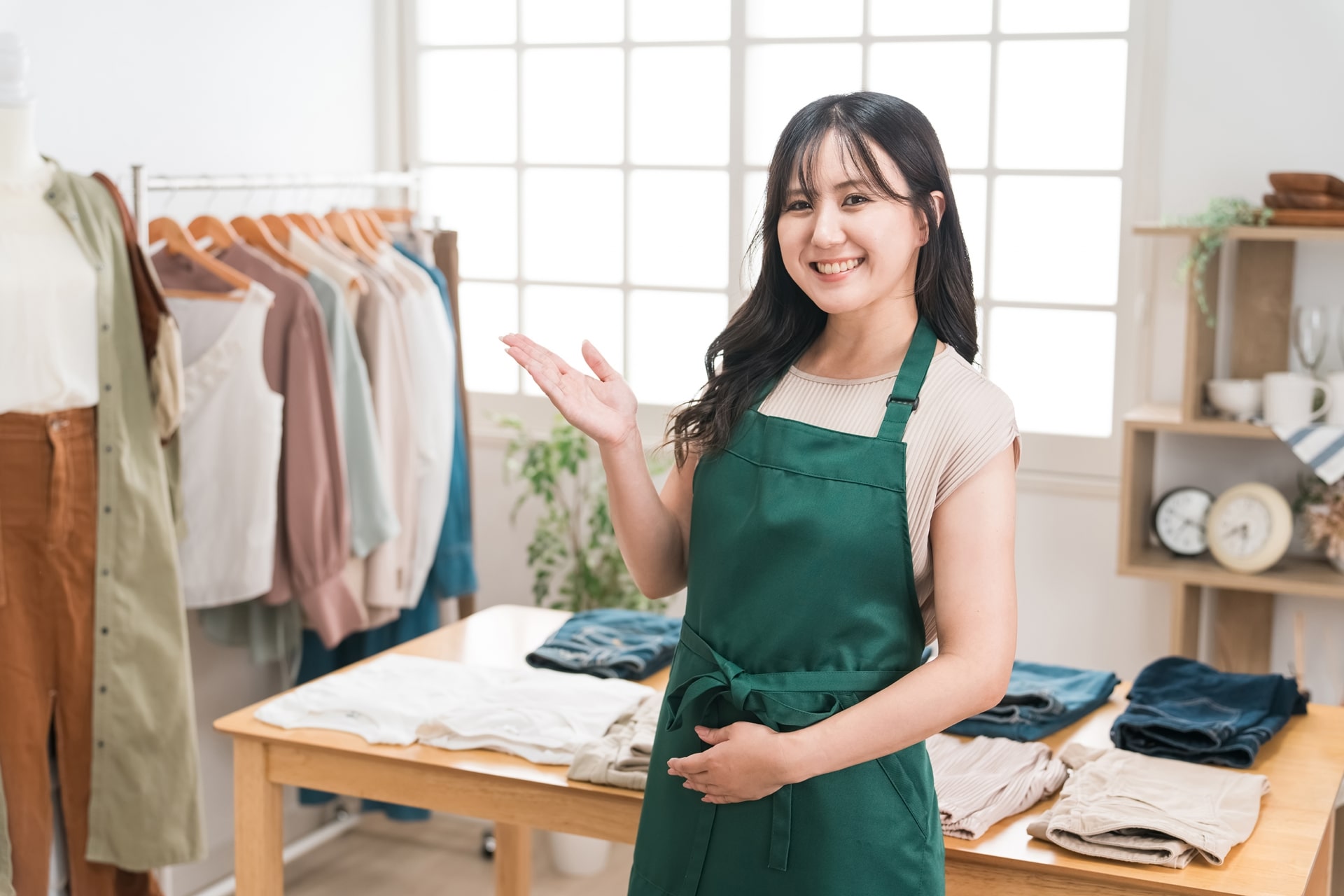 Japanese shop clerk