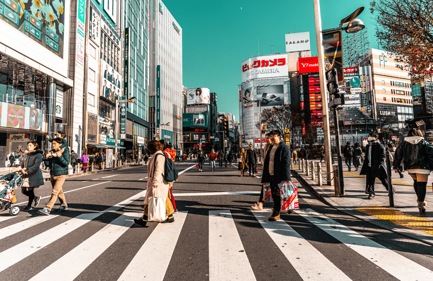 Shinjuku pedestrian paradise