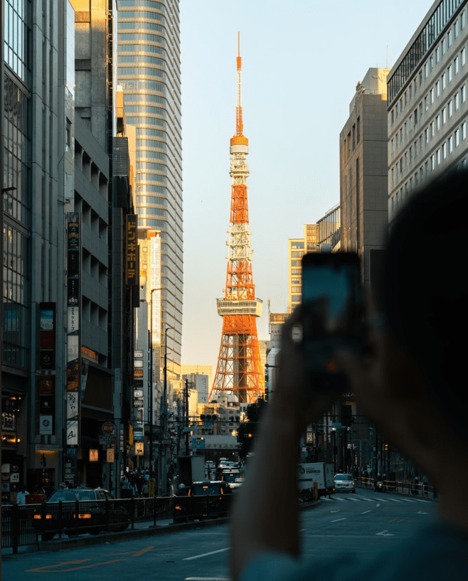 Tokyo tower view from Roppongi