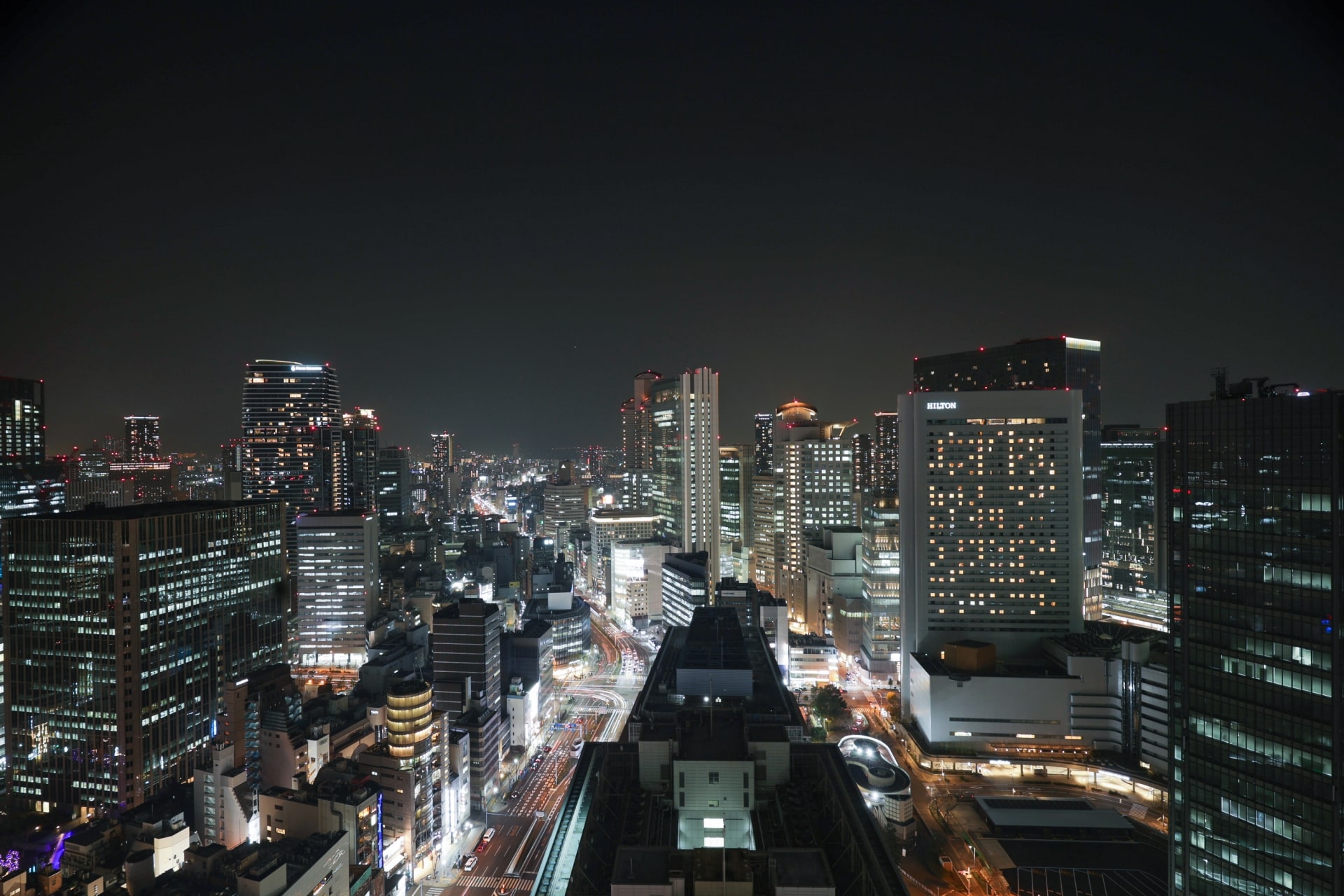 Night view of Umeda