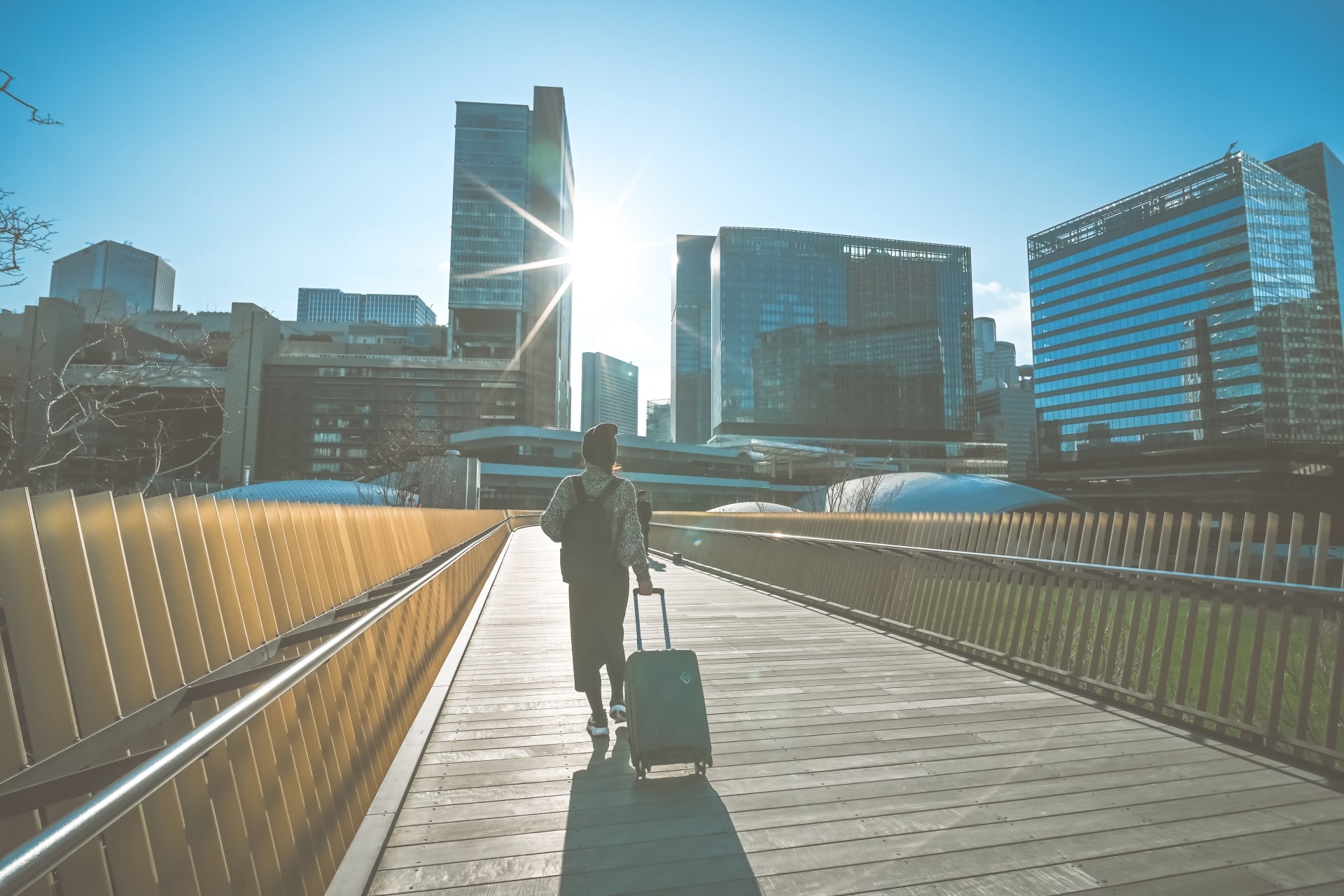 Traveler in Umeda area