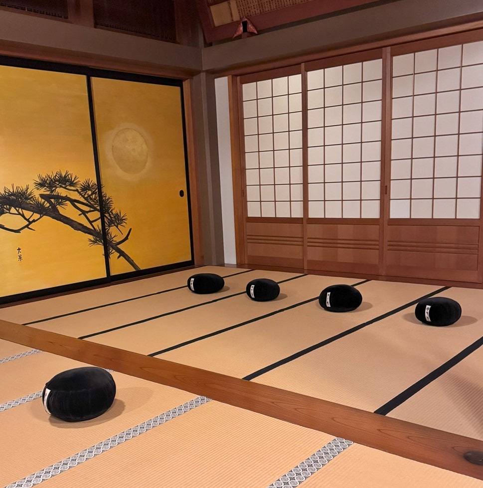 Zazen experience setting at Denchuji Temple