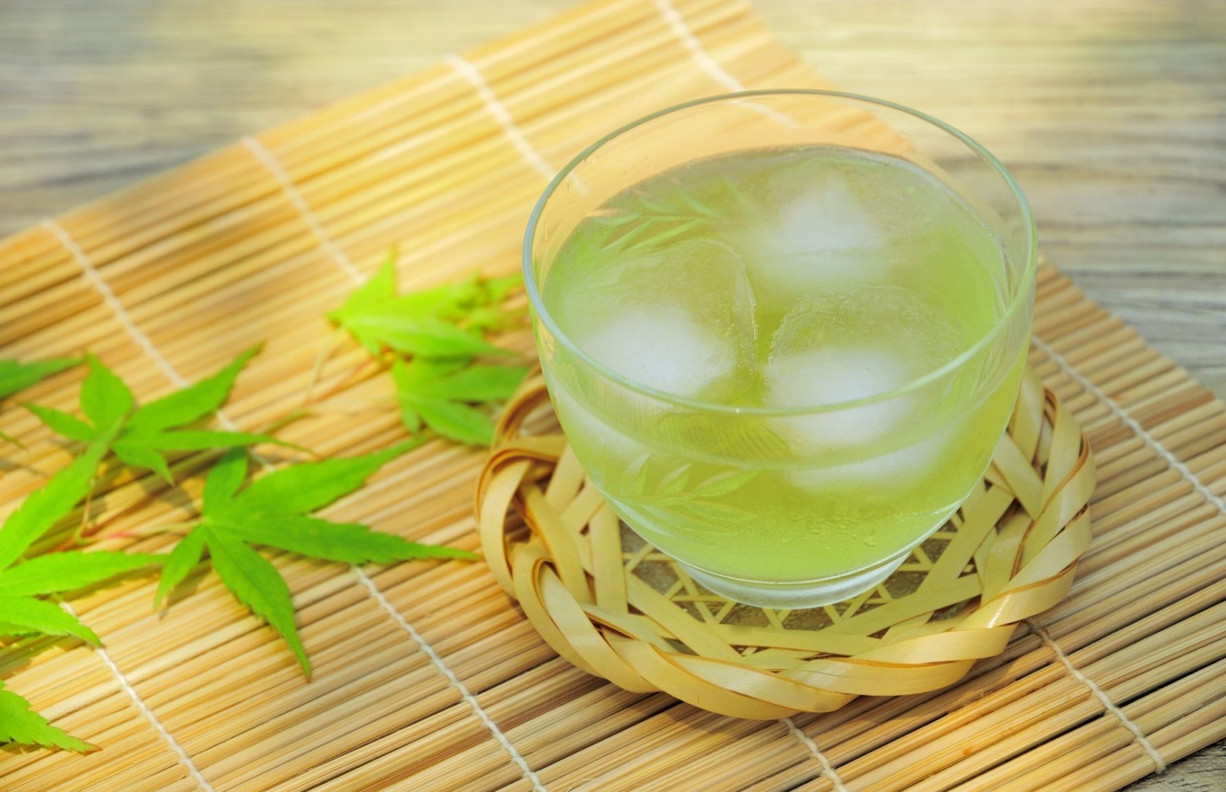 Iced green tea