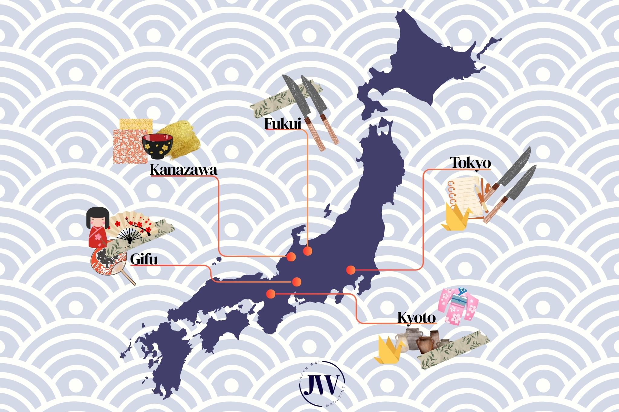 Japanese Crafts Map