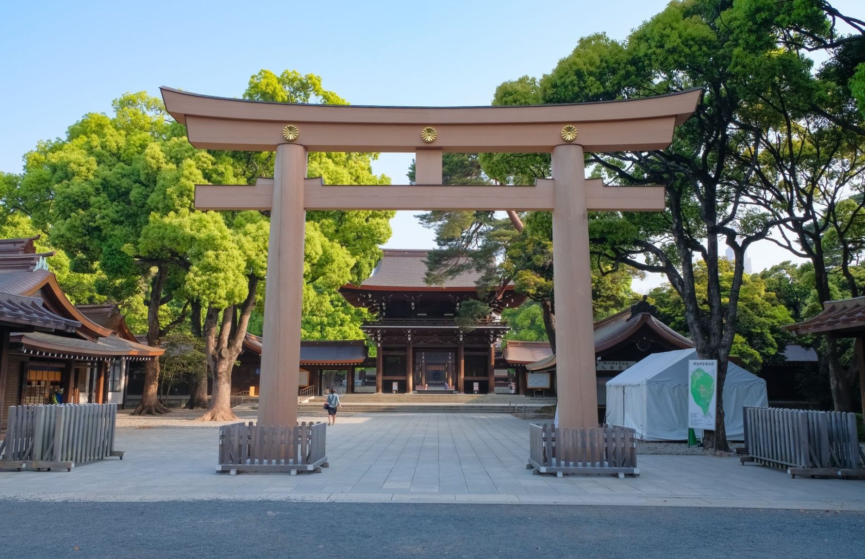 Torii Gate at Meiji Jingu Shrine