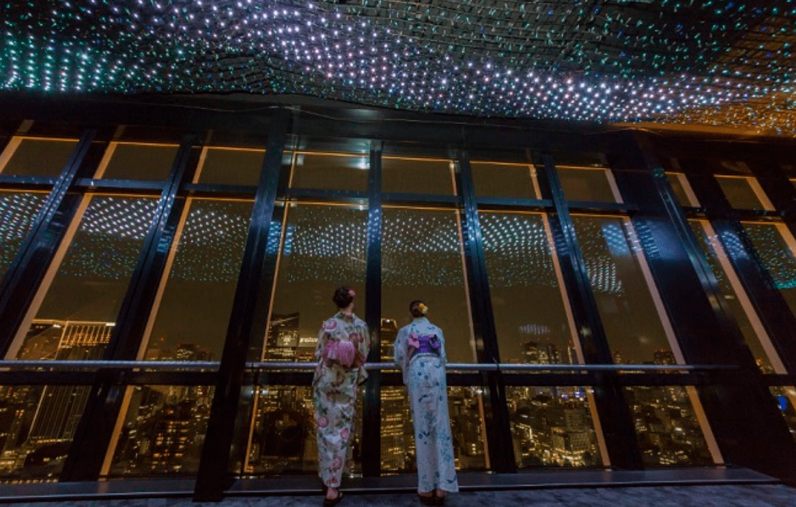 Tokyo Tower Milky Way Illumination