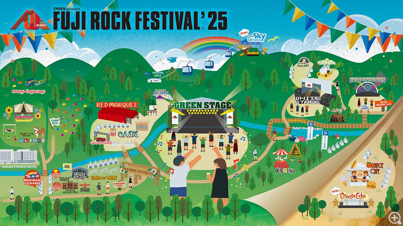 Fuji Rock Festival 2025 Map