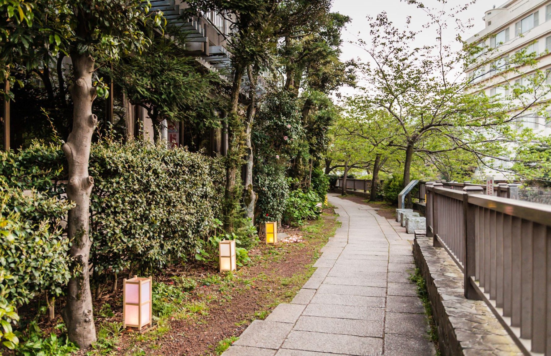 Matsukawa Promenade next to Ito River