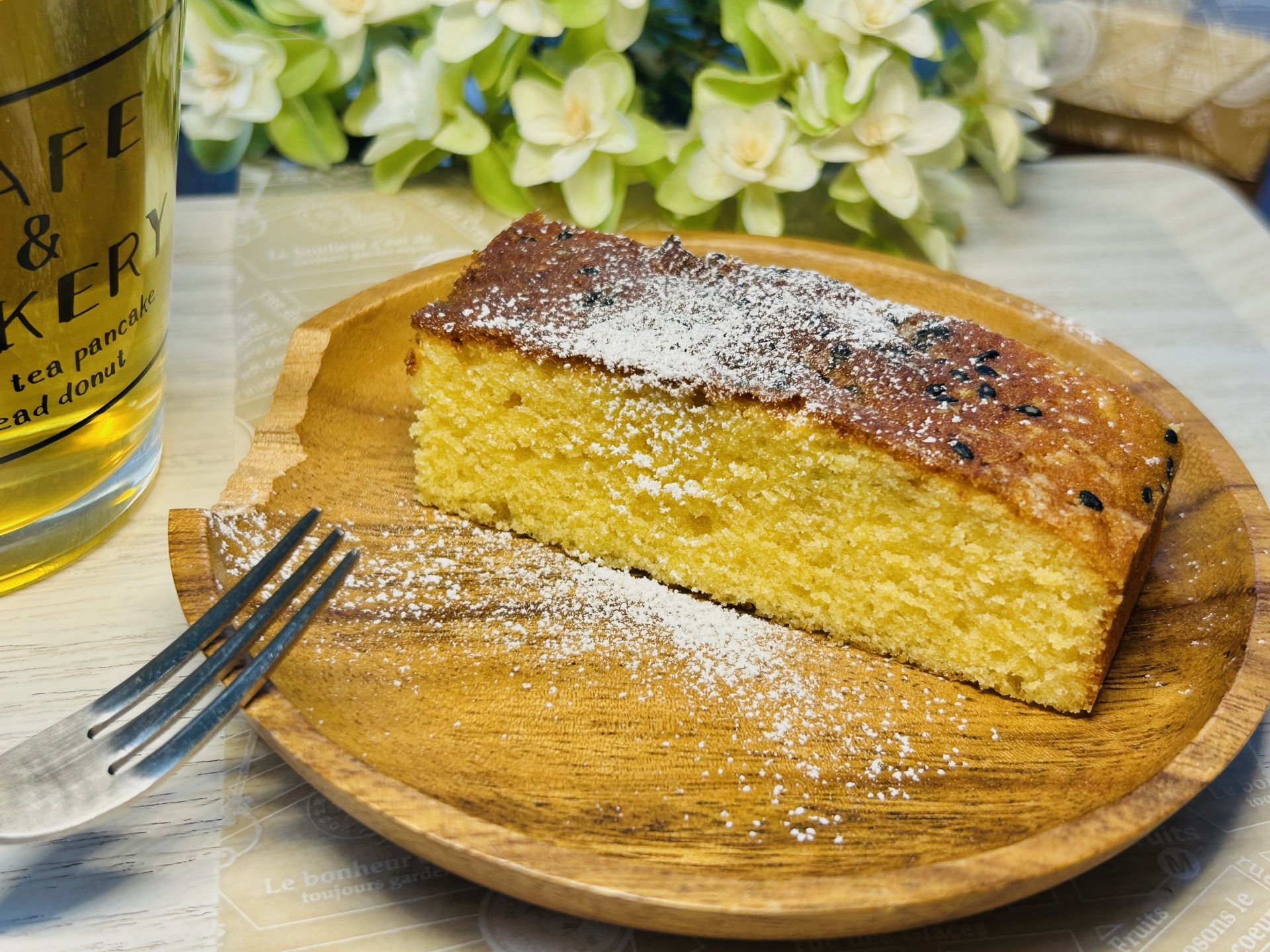 Cake in a cafe