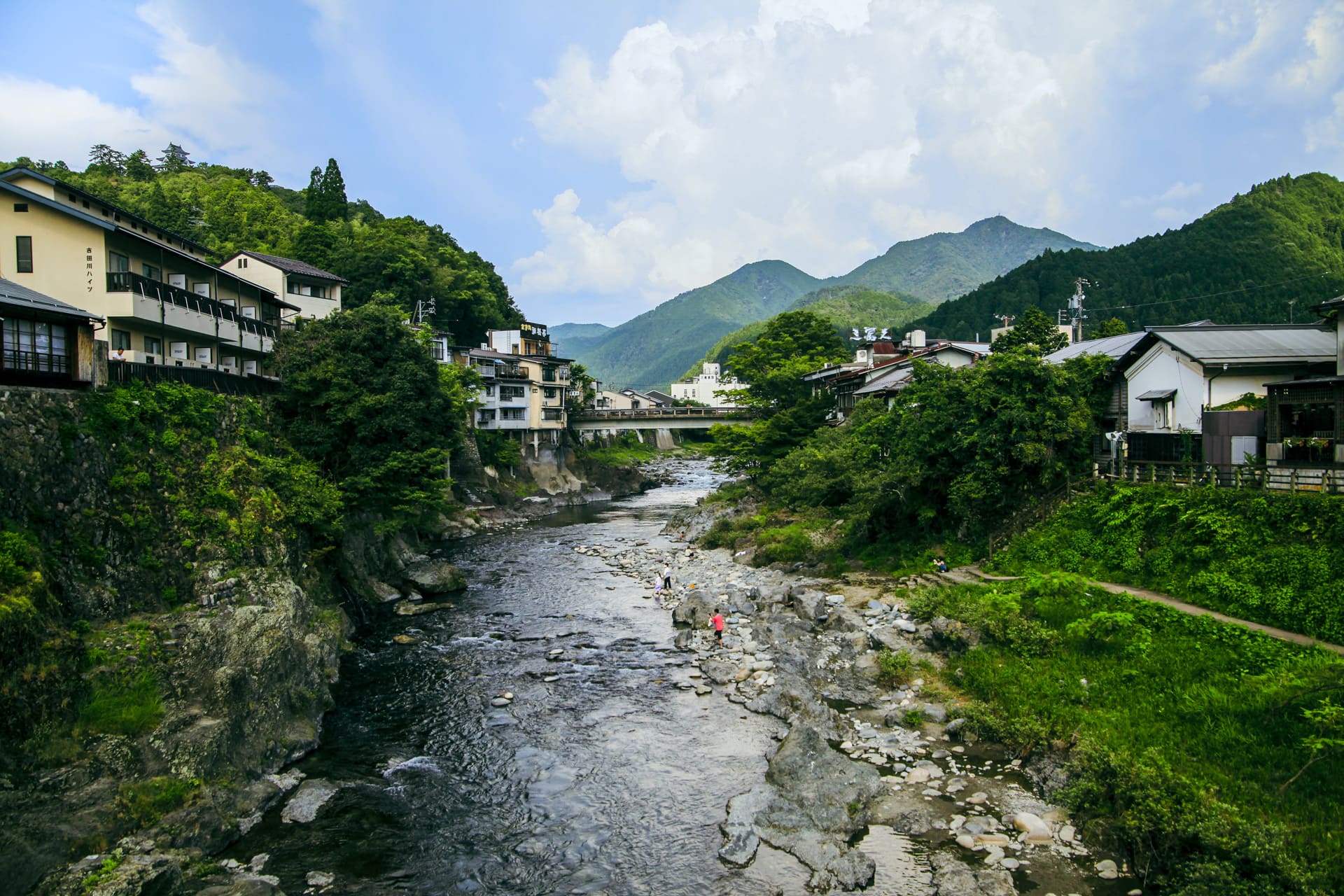 Miyagase Bridge at Gujo Hachiman