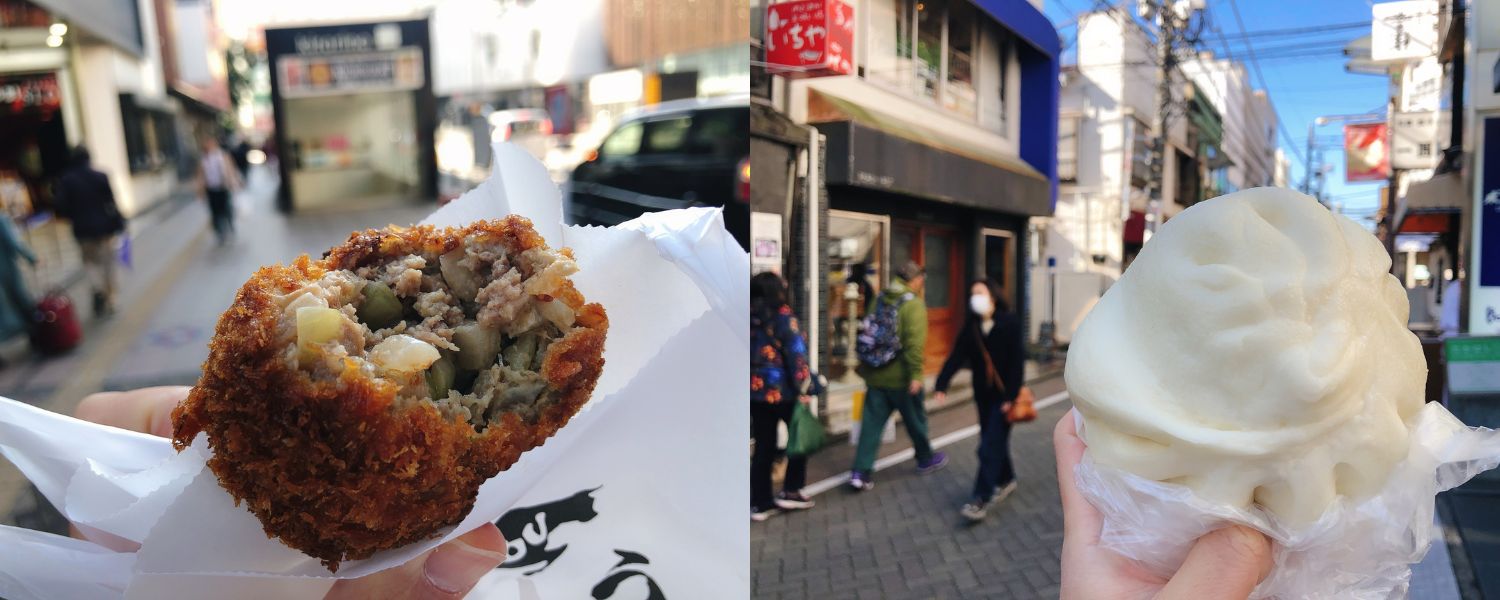 Menchi-katsu and nikuman