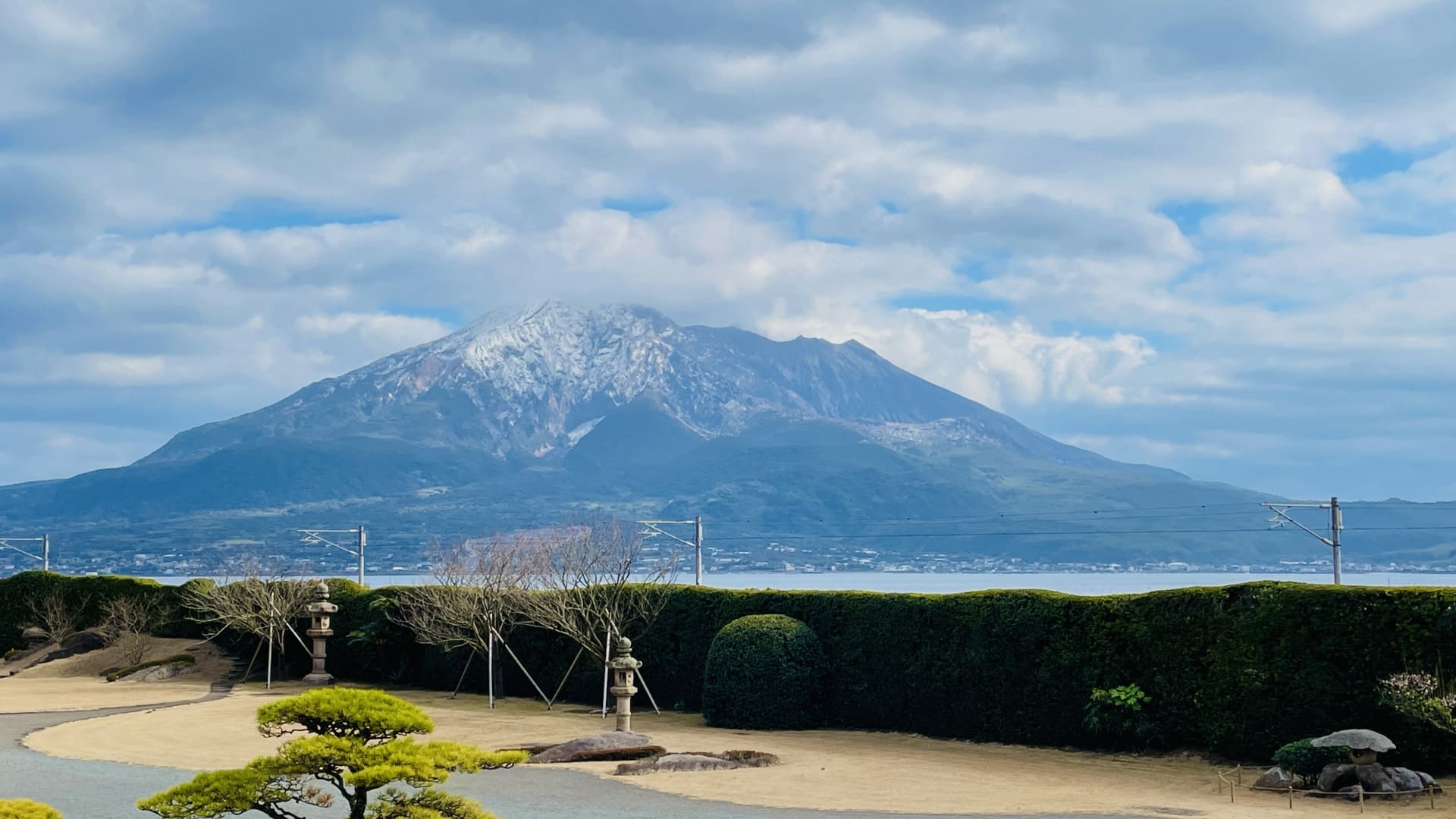 Sakurajima from Senganen in Winter
