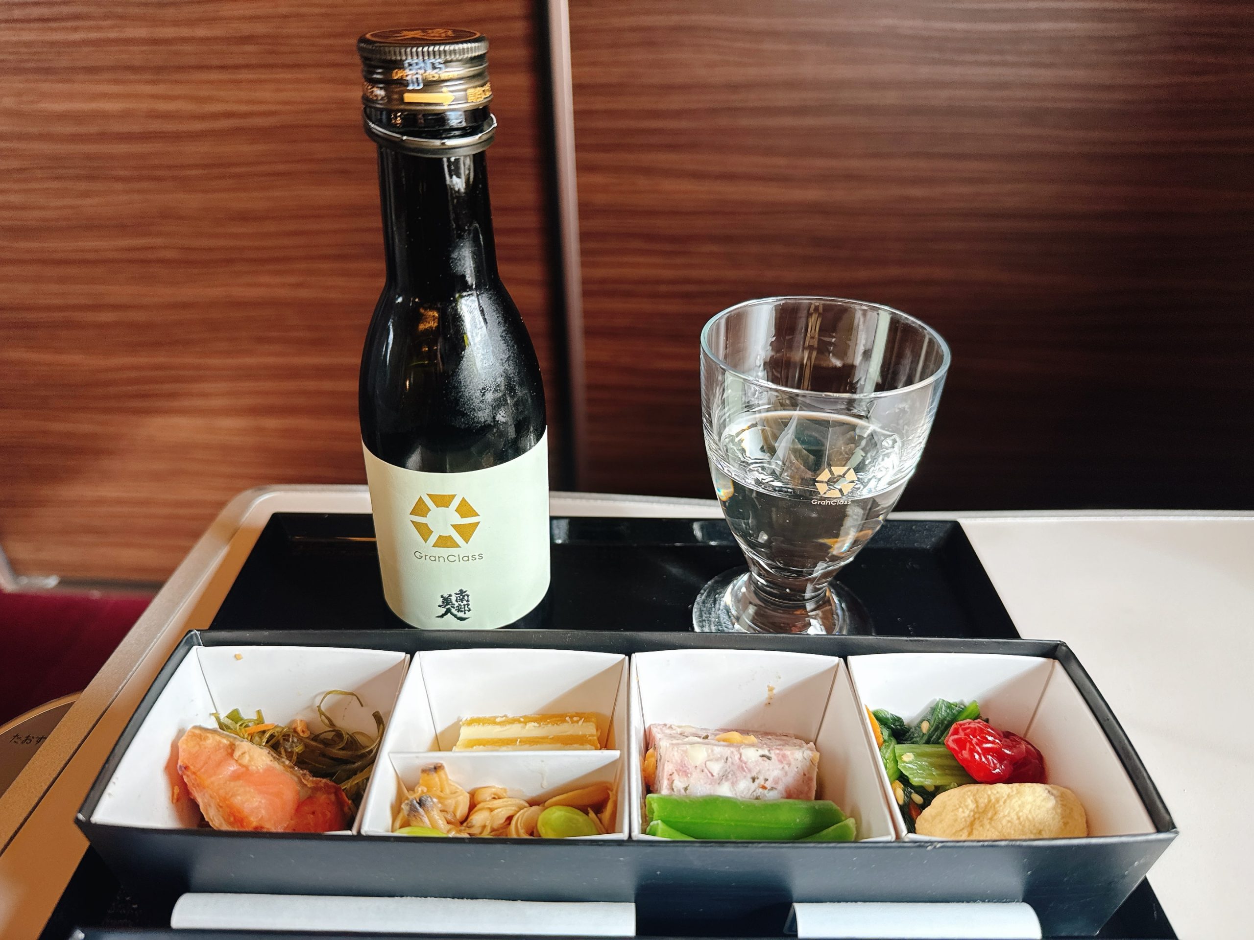 Gran Class Japanese meal and Nanbu Bijin Sake