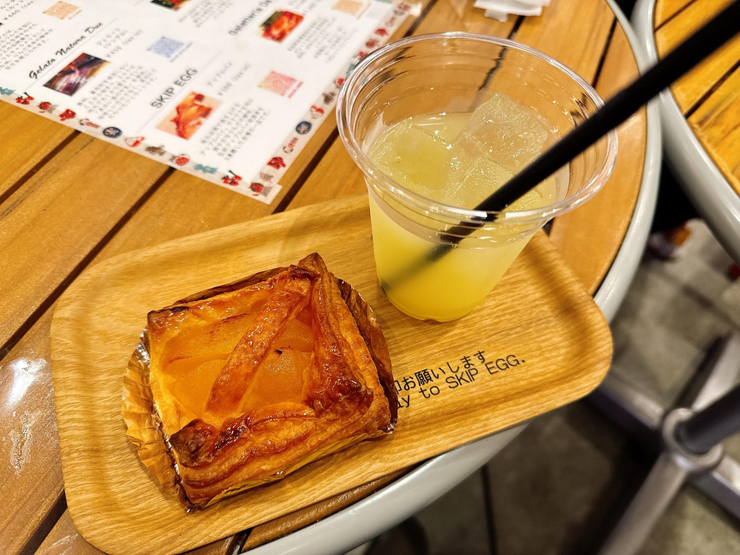 Skip Egg’s apple pie and juice