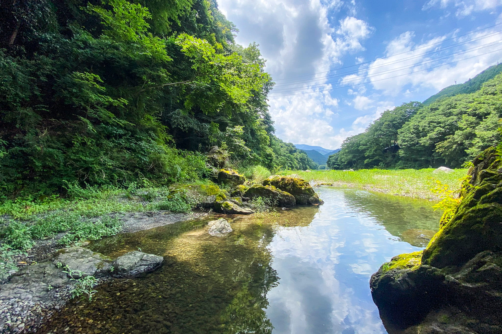Tama river near Sawai or Ikusabata Stations
