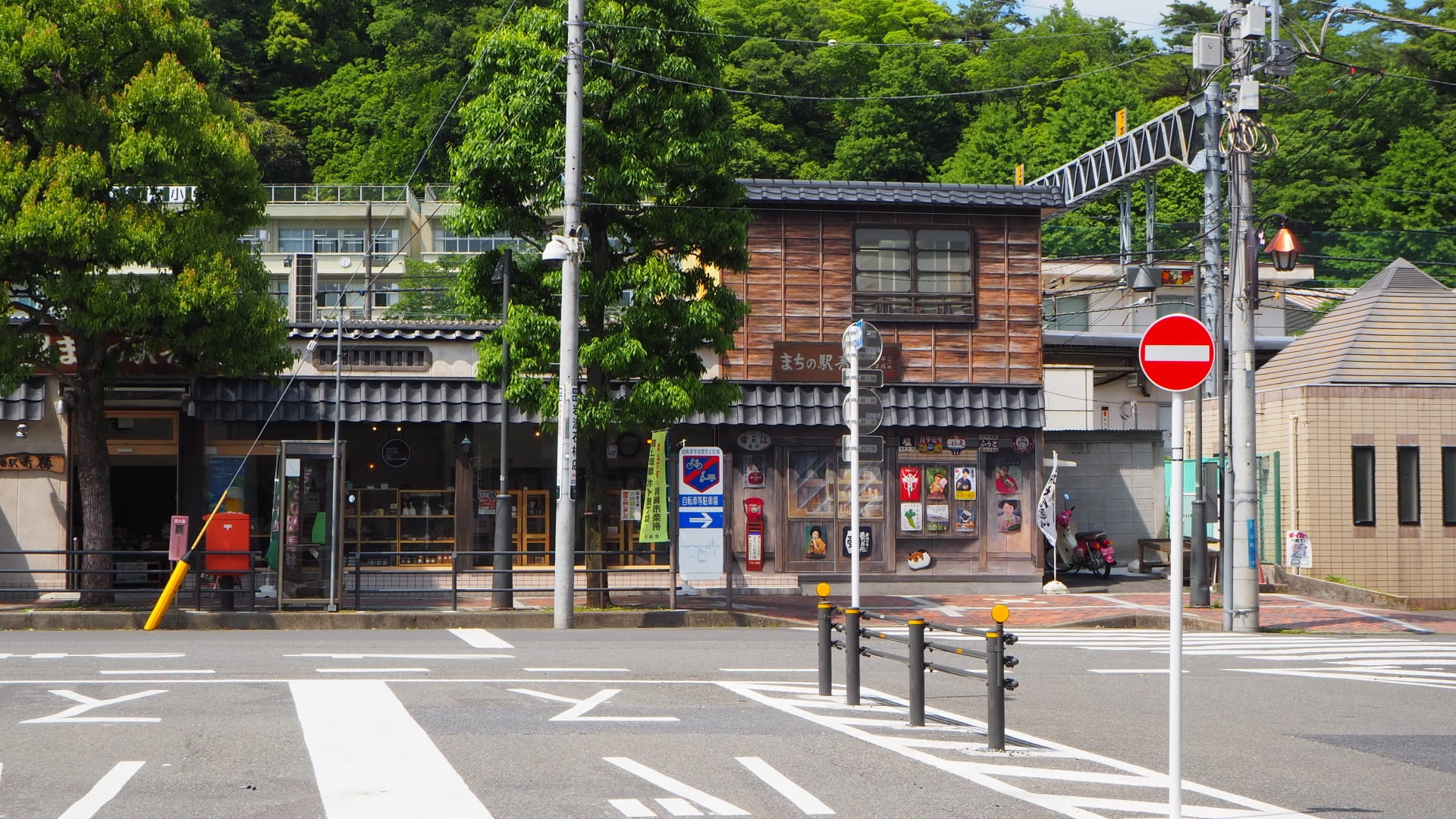Showa retro street in Ome town