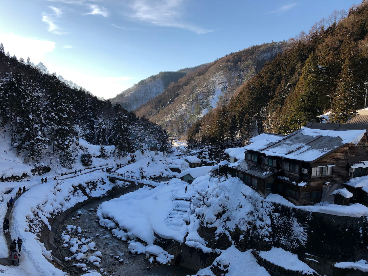 Jigokudani Valley in winter