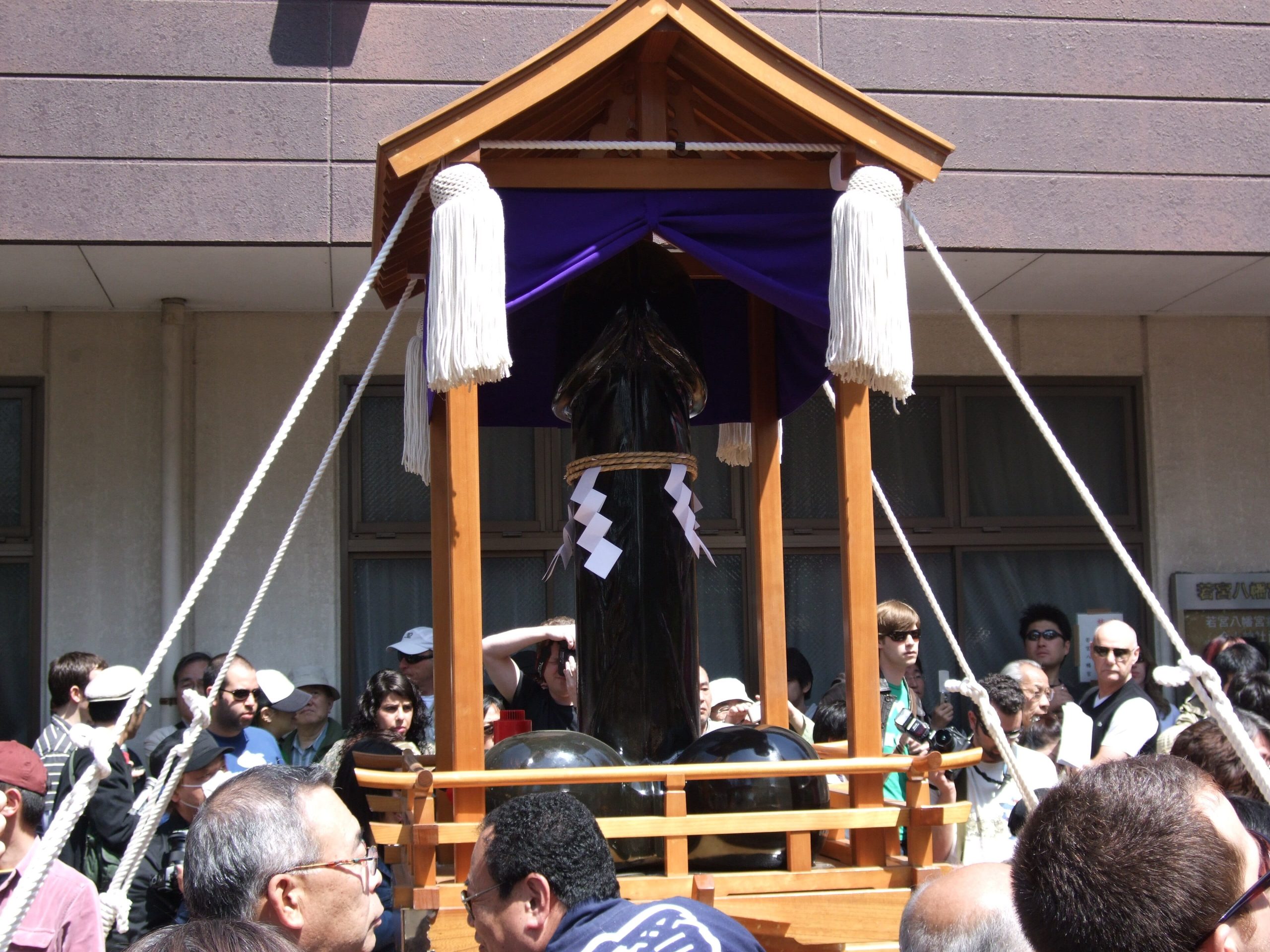 Portable shrine at Kanamara Matsuri