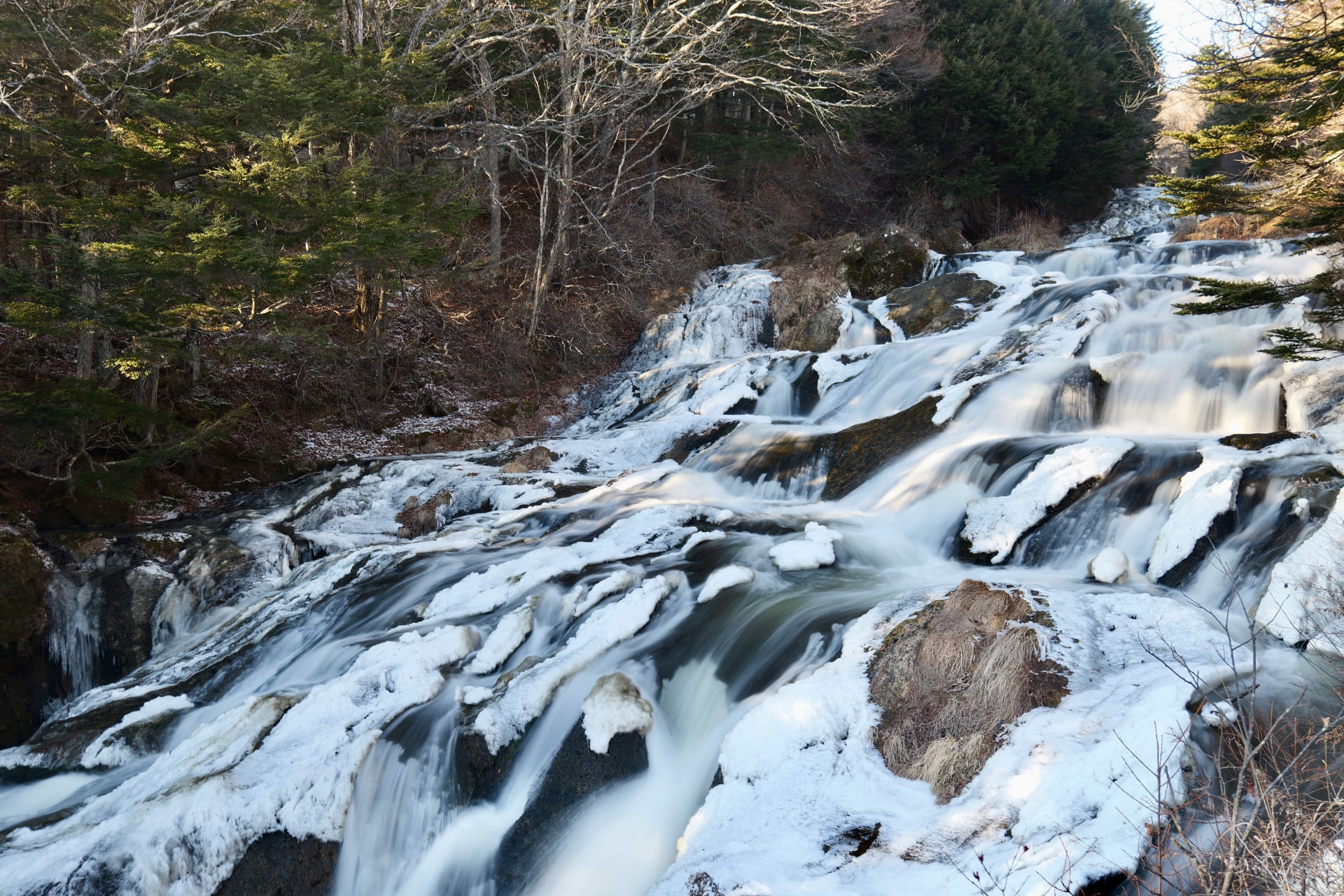Ryuzu Falls in Winter