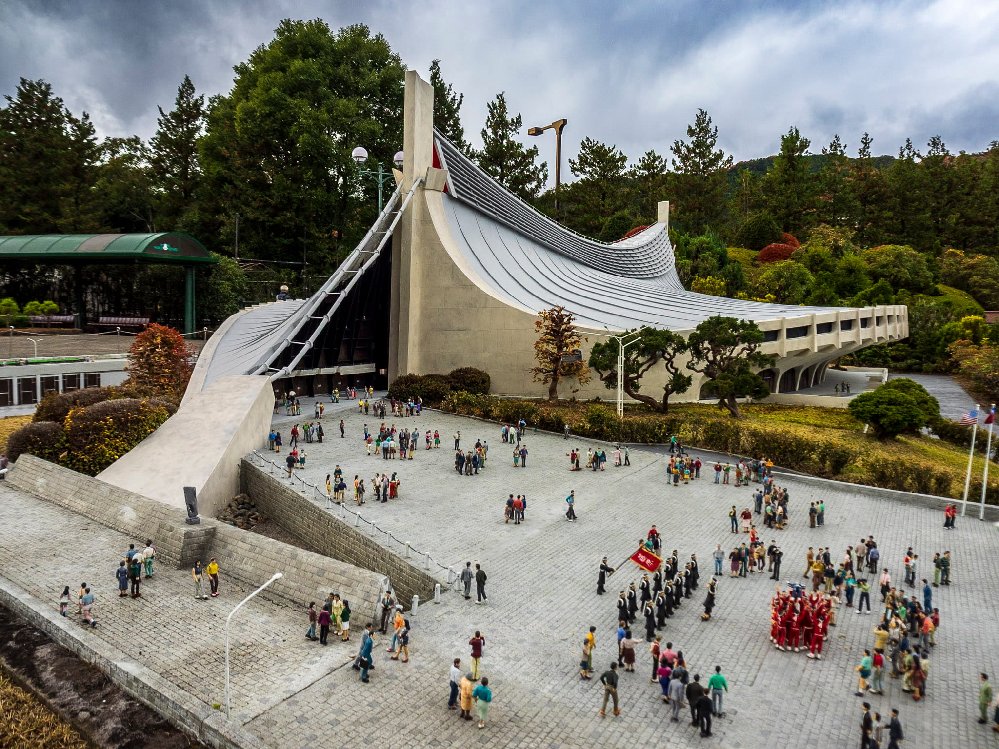Yoyogi National Gymnasium by Kenzo Tange at Tobu World Square