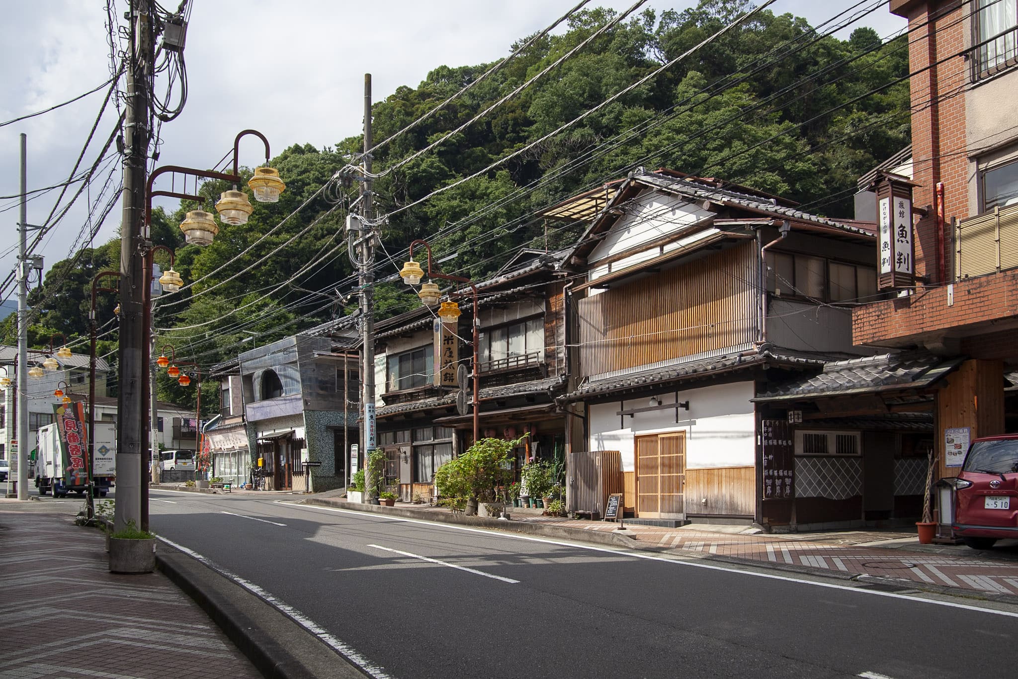 Nostalgic streets in Yugawara Onsen