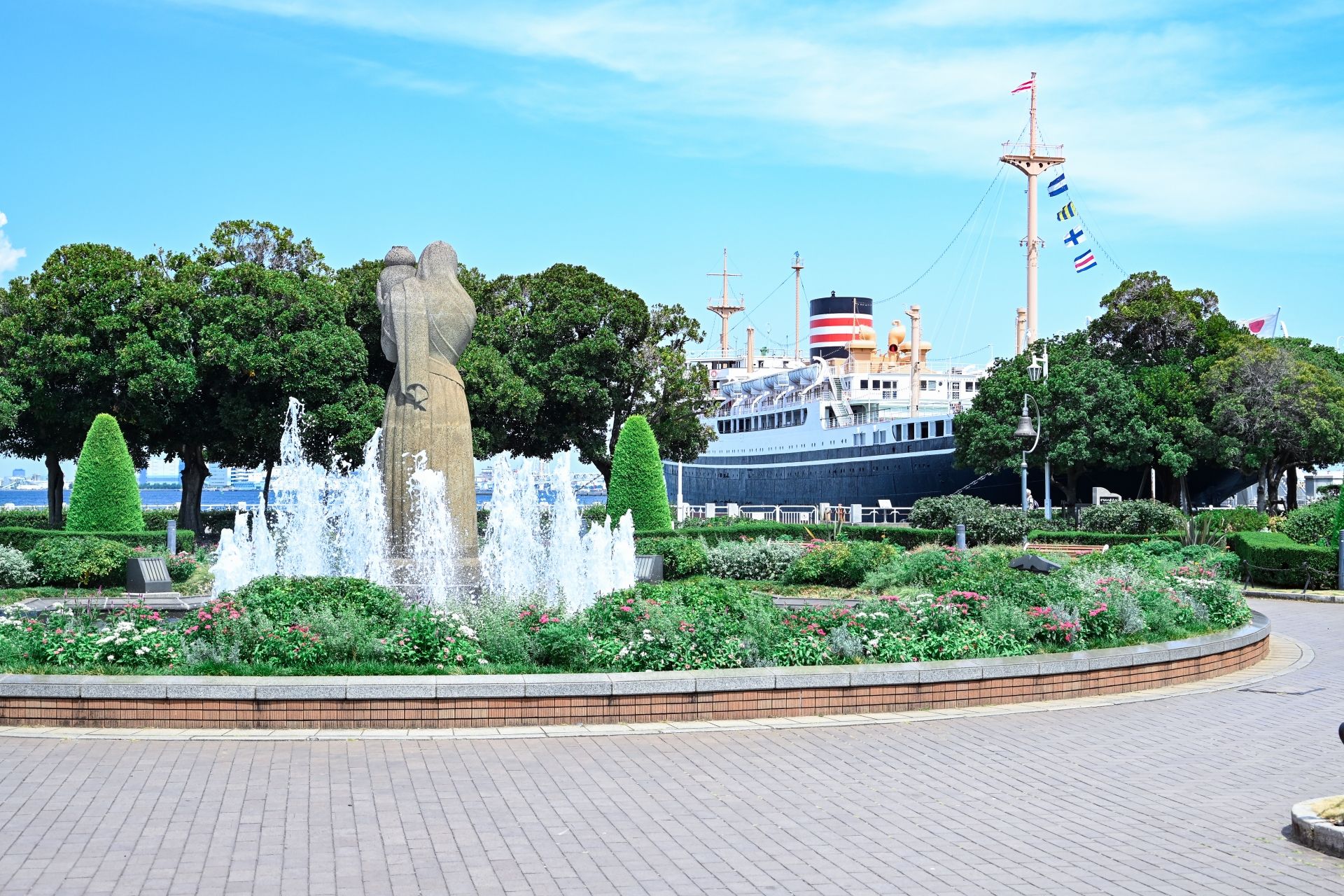 Fountain at Yamashita Park
