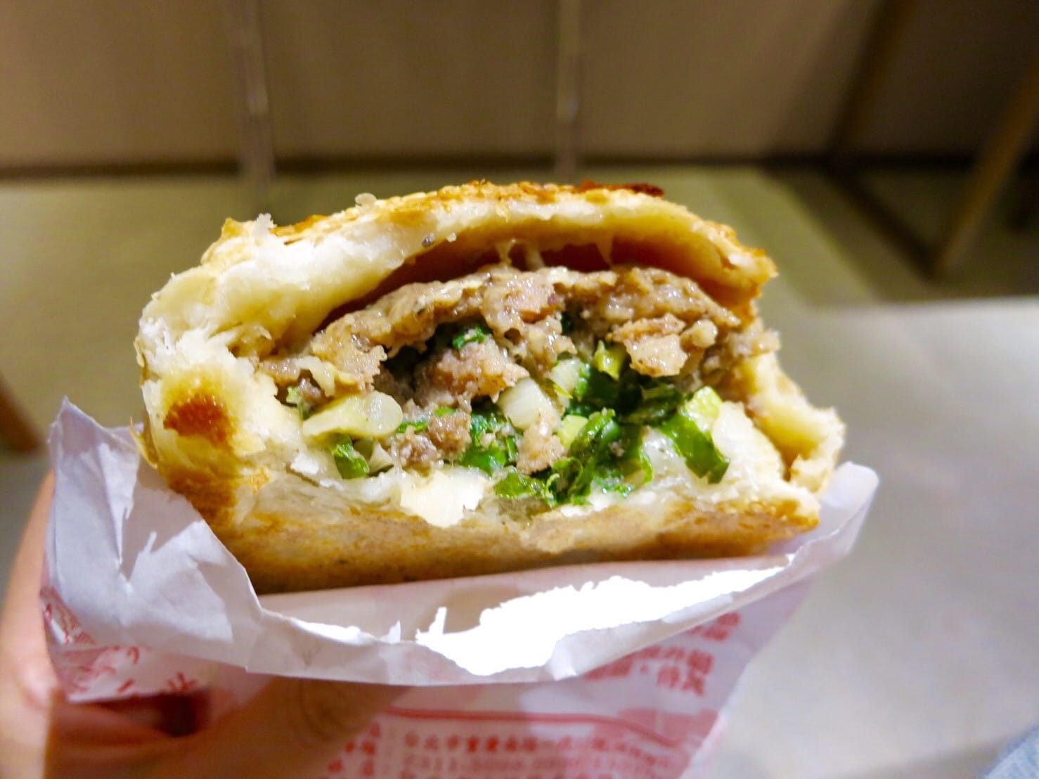 Koshou mochi or pepper buns, a popular street food in Yokohama Chinatown
