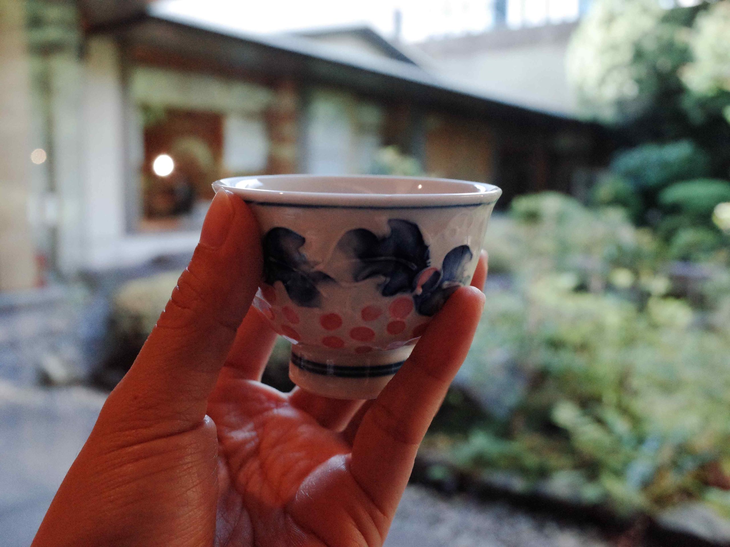 Carefully chosen tableware in a kaiseki course at UNKAI Tokyo
