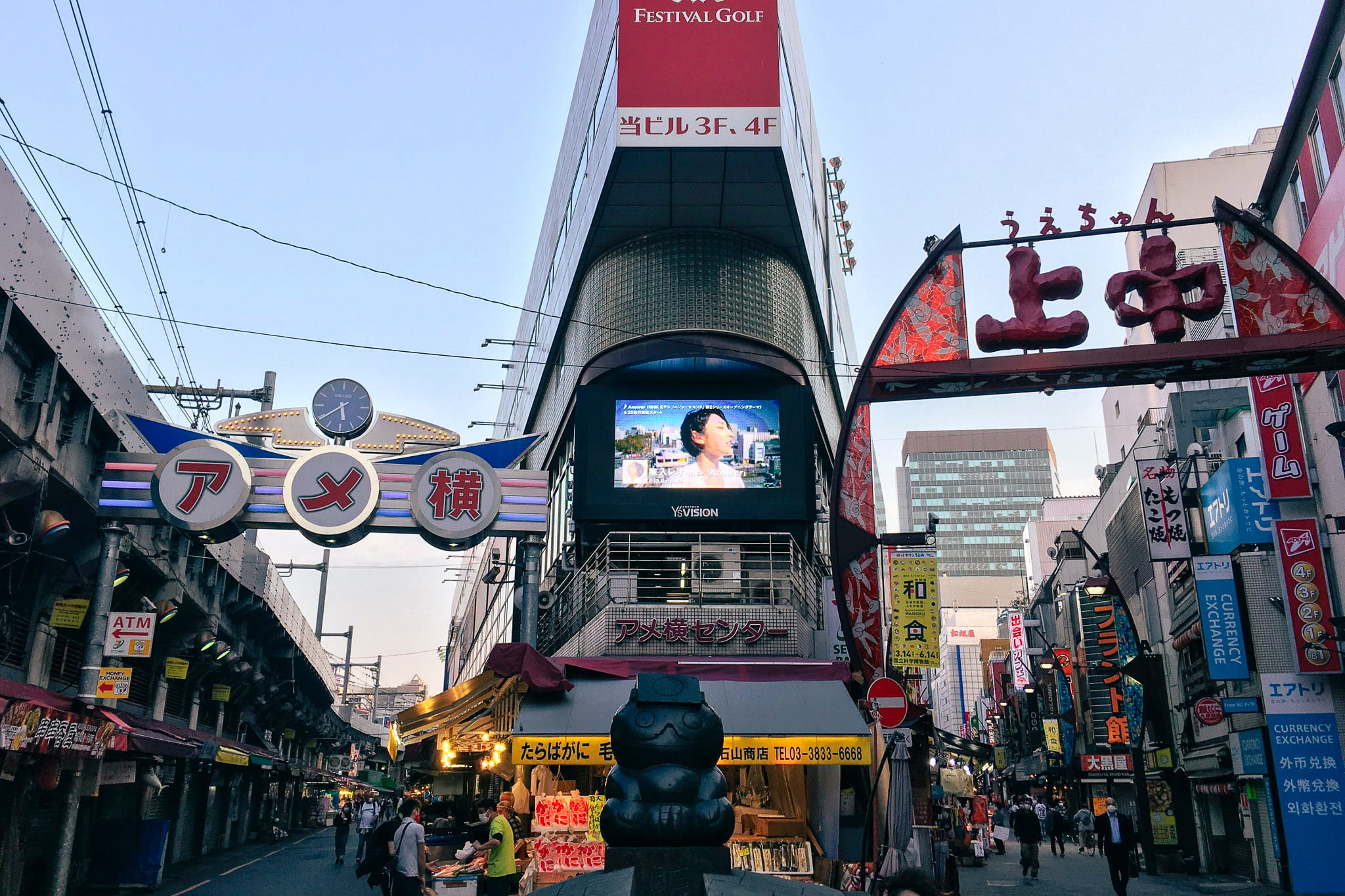 Ameyoko intersection with Ueno Nakadori