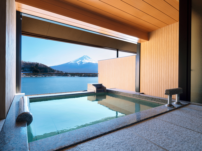 河口湖觀賞富士山美景的5個溫泉