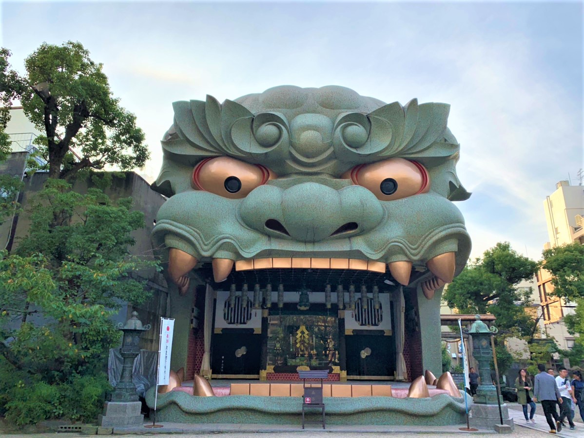難波八阪神社：大阪的獅頭神社